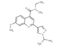 N-ethyl-2-(1-isopropyl-1H-pyrazol-4-yl)-7-methoxy-N-methylquinoline-4-carboxamide
