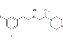N-[2-(3,5-difluorophenyl)ethyl]-N-methyl-2-(4-morpholinyl)-1-propanamine bis(trifluoroacetate)