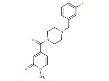 4-{[4-(3-fluorobenzyl)-1-piperazinyl]carbonyl}-1-methyl-2(1H)-pyridinone