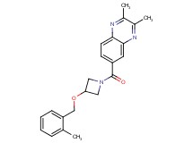 2,3-dimethyl-6-({3-[(2-methylbenzyl)oxy]-1-azetidinyl}carbonyl)quinoxaline