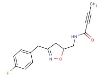 N-{[3-(4-fluorobenzyl)-4,5-dihydro-5-isoxazolyl]methyl}-2-butynamide