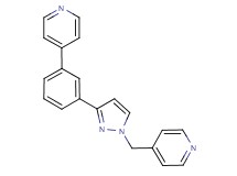 4-{3-[1-(4-pyridinylmethyl)-1H-pyrazol-3-yl]phenyl}pyridine