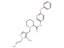 1-[(5-methyl-1-propyl-1H-pyrazol-4-yl)methyl]-N-(6-phenoxy-3-pyridinyl)-2-piperidinecarboxamide