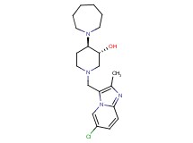 (3R*,4R*)-4-(1-azepanyl)-1-[(6-chloro-2-methylimidazo[1,2-a]pyridin-3-yl)methyl]-3-piperidinol