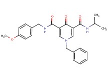 1-benzyl-N-isopropyl-N'-(4-methoxybenzyl)-4-oxo-1,4-dihydro-3,5-pyridinedicarboxamide