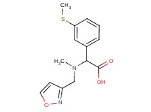 [(isoxazol-3-ylmethyl)(methyl)amino][3-(methylthio)phenyl]acetic acid