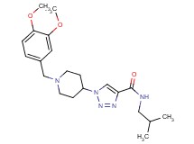 1-[1-(3,4-dimethoxybenzyl)-4-piperidinyl]-N-isobutyl-1H-1,2,3-triazole-4-carboxamide