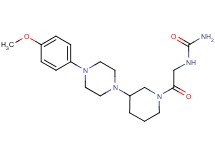 N-(2-{3-[4-(4-methoxyphenyl)-1-piperazinyl]-1-piperidinyl}-2-oxoethyl)urea