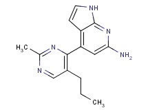 4-(2-methyl-5-propylpyrimidin-4-yl)-1H-pyrrolo[2,3-b]pyridin-6-amine