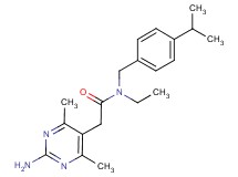 2-(2-amino-4,6-dimethylpyrimidin-5-yl)-N-ethyl-N-(4-isopropylbenzyl)acetamide