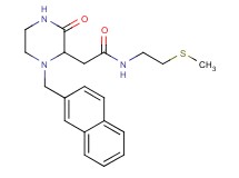N-[2-(methylthio)ethyl]-2-[1-(2-naphthylmethyl)-3-oxo-2-piperazinyl]acetamide