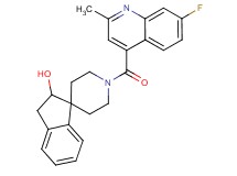 1'-[(7-fluoro-2-methyl-4-quinolinyl)carbonyl]-2,3-dihydrospiro[indene-1,4'-piperidin]-2-ol