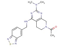 7-acetyl-N~4~-(2,1,3-benzothiadiazol-5-ylmethyl)-N~2~,N~2~-dimethyl-5,6,7,8-tetrahydropyrido[3,4-d]pyrimidine-2,4-diamine