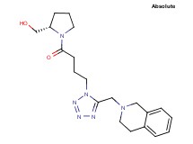 ((2S)-1-{4-[5-(3,4-dihydro-2(1H)-isoquinolinylmethyl)-1H-tetrazol-1-yl]butanoyl}-2-pyrrolidinyl)methanol