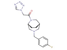 (1S*,5R*)-3-(4-fluorobenzyl)-6-(1H-tetrazol-1-ylacetyl)-3,6-diazabicyclo[3.2.2]nonane