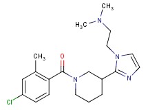 (2-{2-[1-(4-chloro-2-methylbenzoyl)-3-piperidinyl]-1H-imidazol-1-yl}ethyl)dimethylamine
