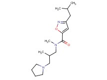 3-isobutyl-N-methyl-N-[2-methyl-3-(1-pyrrolidinyl)propyl]-5-isoxazolecarboxamide