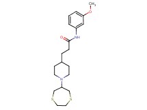 3-[1-(1,4-dithiepan-6-yl)-4-piperidinyl]-N-(3-methoxyphenyl)propanamide