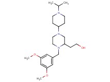 2-[1-(3,5-dimethoxybenzyl)-4-(1-isopropyl-4-piperidinyl)-2-piperazinyl]ethanol