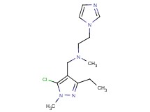 N-[(5-chloro-3-ethyl-1-methyl-1H-pyrazol-4-yl)methyl]-2-(1H-imidazol-1-yl)-N-methylethanamine