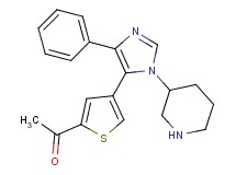 1-{4-[4-phenyl-1-(3-piperidinyl)-1H-imidazol-5-yl]-2-thienyl}ethanone dihydrochloride