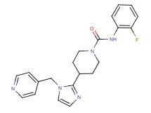 N-(2-fluorophenyl)-4-[1-(pyridin-4-ylmethyl)-1H-imidazol-2-yl]piperidine-1-carboxamide
