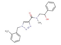 N-(2-hydroxy-2-phenylethyl)-N-methyl-1-(2-methylbenzyl)-1H-1,2,3-triazole-4-carboxamide