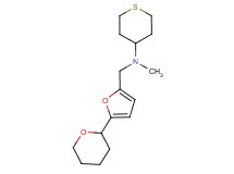 N-methyl-N-{[5-(tetrahydro-2H-pyran-2-yl)-2-furyl]methyl}tetrahydro-2H-thiopyran-4-amine
