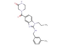 4-({2-[(3-methylbenzyl)amino]-1-propyl-1H-benzimidazol-5-yl}carbonyl)piperazin-2-one