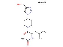 N-[(1S)-1-({4-[4-(hydroxymethyl)-1H-1,2,3-triazol-1-yl]piperidin-1-yl}carbonyl)-3-methylbutyl]acetamide