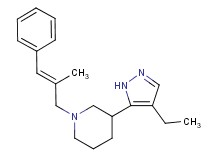 3-(4-ethyl-1H-pyrazol-5-yl)-1-[(2E)-2-methyl-3-phenyl-2-propen-1-yl]piperidine