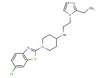 1-(6-chloro-1,3-benzothiazol-2-yl)-N-[2-(2-ethyl-1H-imidazol-1-yl)ethyl]piperidin-4-amine