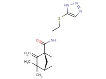 (1S*,4S*)-3,3-dimethyl-2-methylene-N-[2-(1H-1,2,3-triazol-5-ylthio)ethyl]bicyclo[2.2.1]heptane-1-carboxamide
