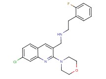 N-{[7-chloro-2-(4-morpholinyl)-3-quinolinyl]methyl}-2-(2-fluorophenyl)ethanamine