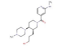 3-[(3R*,4S*)-1-[2-(methylamino)isonicotinoyl]-4-(4-methylpiperazin-1-yl)piperidin-3-yl]propan-1-ol