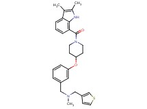 1-[3-({1-[(2,3-dimethyl-1H-indol-7-yl)carbonyl]-4-piperidinyl}oxy)phenyl]-N-methyl-N-(3-thienylmethyl)methanamine