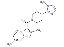 2,7-dimethyl-3-{[4-(1-methyl-1H-imidazol-2-yl)-1-piperidinyl]carbonyl}imidazo[1,2-a]pyridine