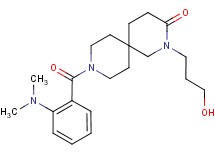 9-[2-(dimethylamino)benzoyl]-2-(3-hydroxypropyl)-2,9-diazaspiro[5.5]undecan-3-one