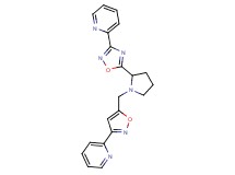 2-[5-(1-{[3-(2-pyridinyl)-5-isoxazolyl]methyl}-2-pyrrolidinyl)-1,2,4-oxadiazol-3-yl]pyridine