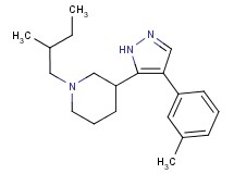 1-(2-methylbutyl)-3-[4-(3-methylphenyl)-1H-pyrazol-5-yl]piperidine