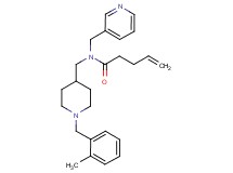 N-{[1-(2-methylbenzyl)-4-piperidinyl]methyl}-N-(3-pyridinylmethyl)-4-pentenamide