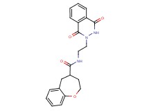 N-[2-(1,4-dioxo-3,4-dihydrophthalazin-2(1H)-yl)ethyl]-2,3,4,5-tetrahydro-1-benzoxepine-4-carboxamide