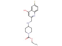 ethyl 4-{[(6-fluoro-4-hydroxyquinolin-2-yl)methyl]amino}piperidine-1-carboxylate