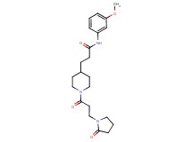 N-(3-methoxyphenyl)-3-{1-[3-(2-oxo-1-pyrrolidinyl)propanoyl]-4-piperidinyl}propanamide