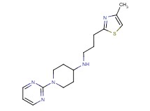 N-[3-(4-methyl-1,3-thiazol-2-yl)propyl]-1-pyrimidin-2-ylpiperidin-4-amine