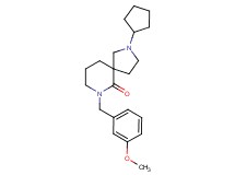 2-cyclopentyl-7-(3-methoxybenzyl)-2,7-diazaspiro[4.5]decan-6-one