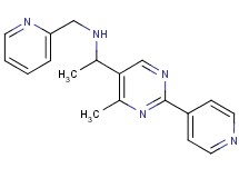1-[4-methyl-2-(4-pyridinyl)-5-pyrimidinyl]-N-(2-pyridinylmethyl)ethanamine