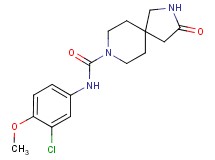 N-(3-chloro-4-methoxyphenyl)-3-oxo-2,8-diazaspiro[4.5]decane-8-carboxamide