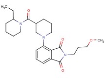 4-{3-[(2-ethyl-1-piperidinyl)carbonyl]-1-piperidinyl}-2-(3-methoxypropyl)-1H-isoindole-1,3(2H)-dione
