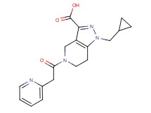 1-(cyclopropylmethyl)-5-(pyridin-2-ylacetyl)-4,5,6,7-tetrahydro-1H-pyrazolo[4,3-c]pyridine-3-carboxylic acid